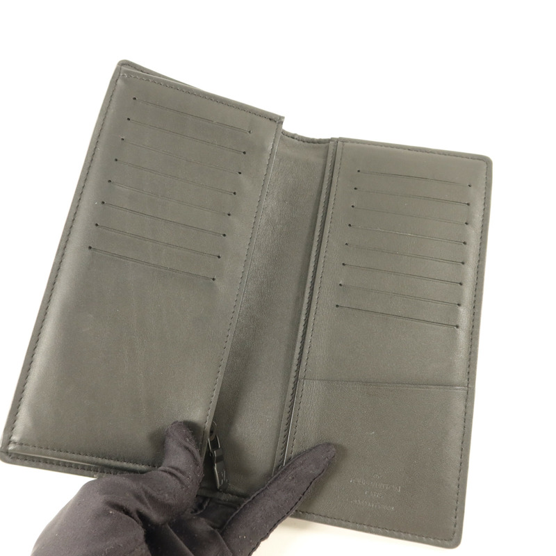 LOUIS VUITTON 牛皮皮革Portefeuille Brazza長錢包-4