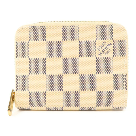 LOUIS VUITTON Damier Azur Coin Purse金扣零錢包