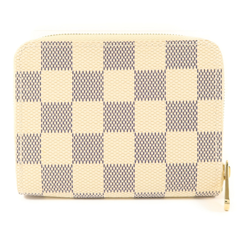 LOUIS VUITTON Damier Azur Coin Purse金扣零錢包-1