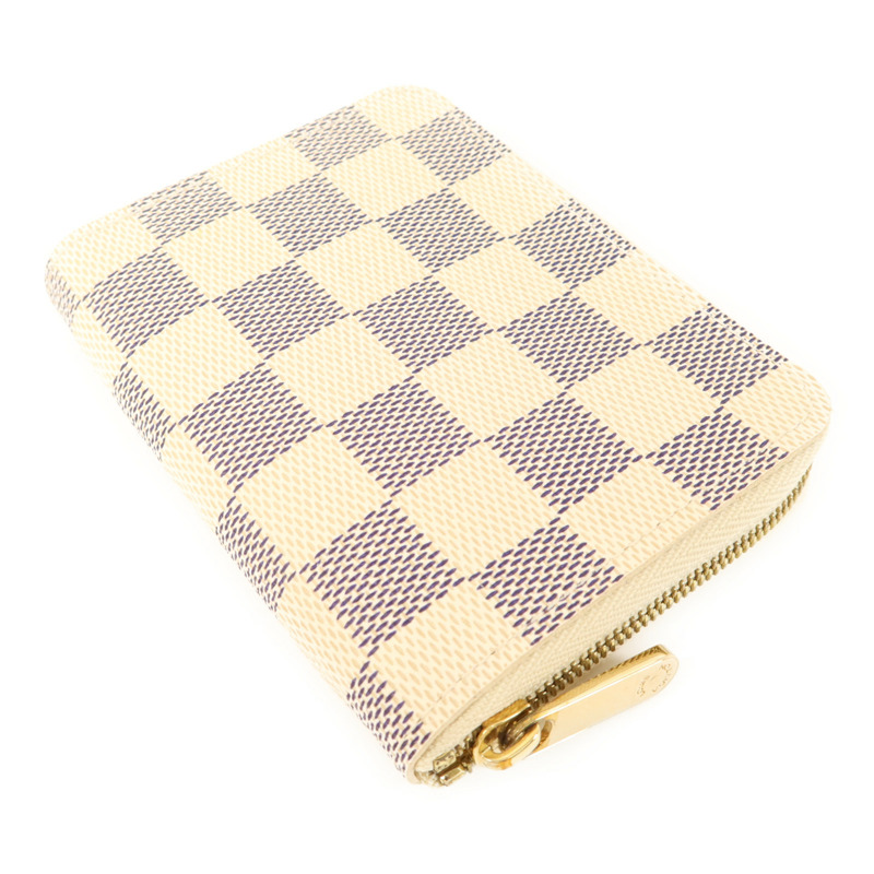 LOUIS VUITTON Damier Azur Coin Purse金扣零錢包-3