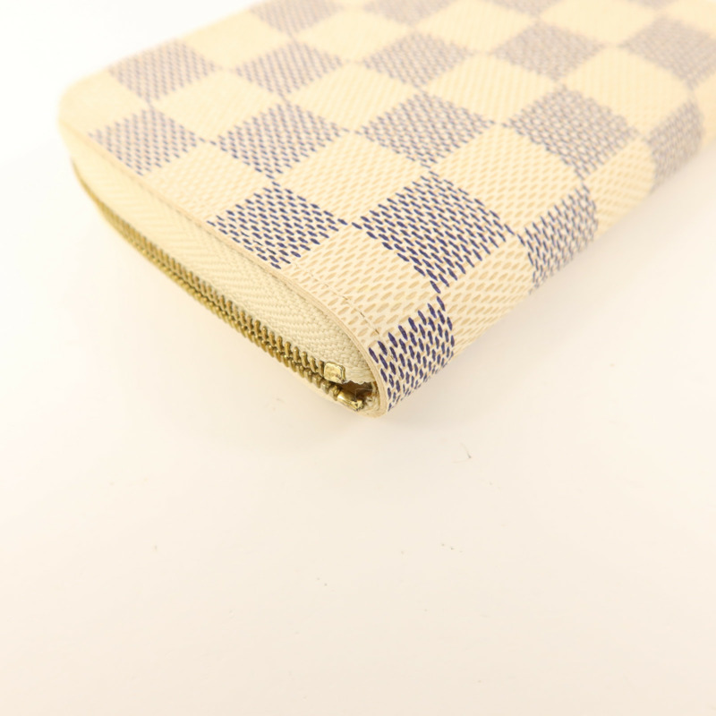 LOUIS VUITTON Damier Azur Coin Purse金扣零錢包-10