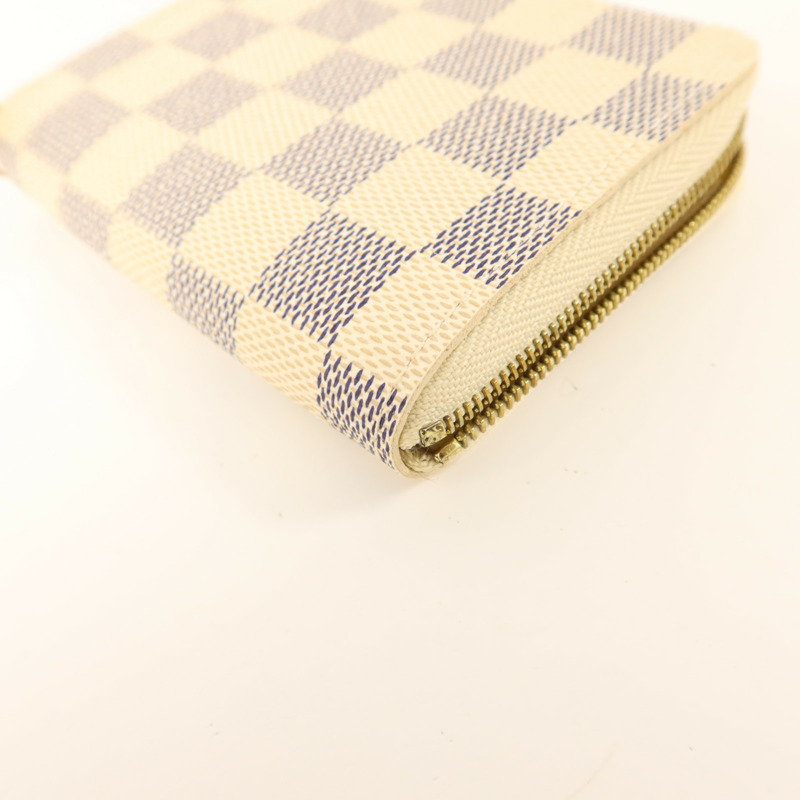LOUIS VUITTON Damier Azur Coin Purse金扣零錢包-11
