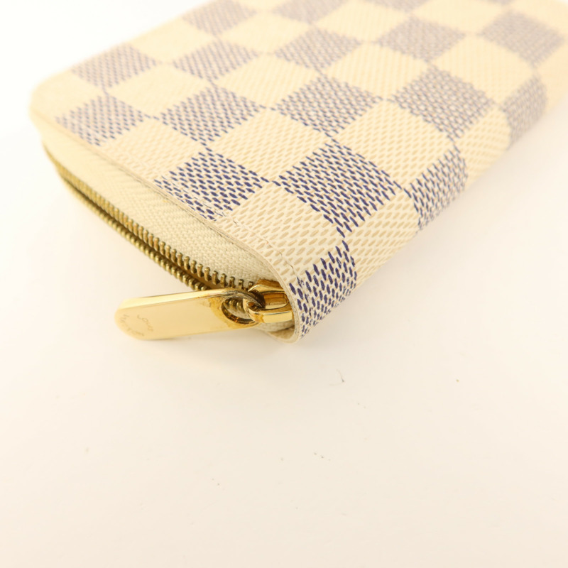LOUIS VUITTON Damier Azur Coin Purse金扣零錢包-12