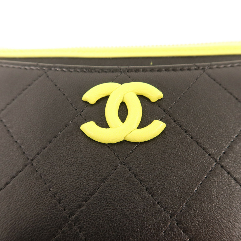 CHANEL 牛皮皮革Long Wallet銀扣長錢包-8