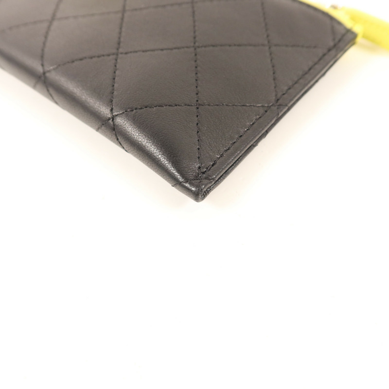 CHANEL 牛皮皮革Long Wallet銀扣長錢包-11