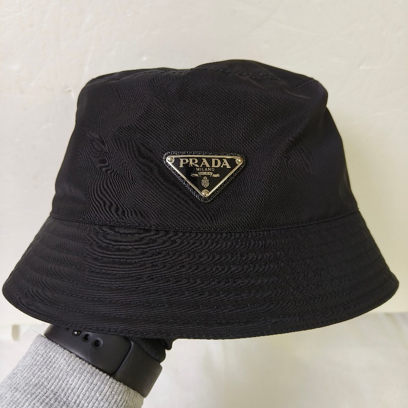 🫅女神購物節狂降（原$14800）‼️只到3/15⏰【9成新】㊣✨PRADA✨普拉達 黑色 輕量 帆布 男女同款 漁夫帽 桶帽/二手精品/保證正品🌳二手樹屋🌳-2