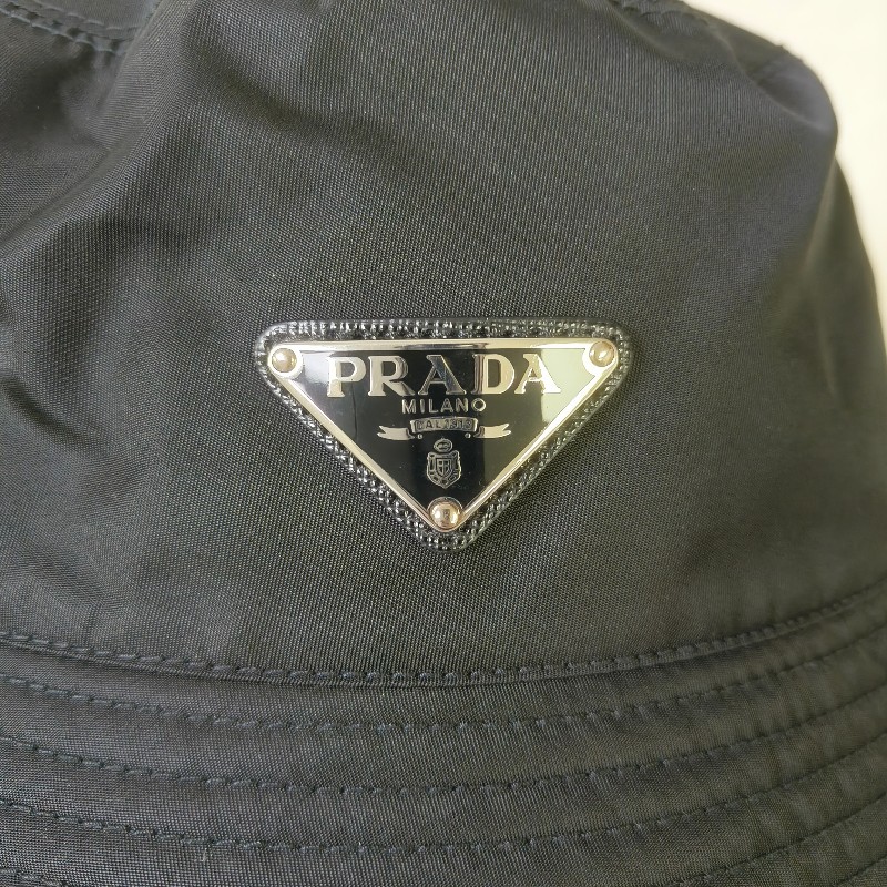 🫅女神購物節狂降（原$14800）‼️只到3/15⏰【9成新】㊣✨PRADA✨普拉達 黑色 輕量 帆布 男女同款 漁夫帽 桶帽/二手精品/保證正品🌳二手樹屋🌳-11