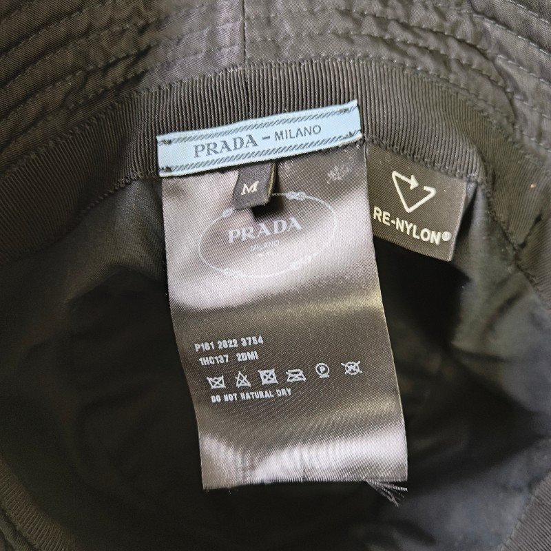 🫅女神購物節狂降（原$14800）‼️只到3/15⏰【9成新】㊣✨PRADA✨普拉達 黑色 輕量 帆布 男女同款 漁夫帽 桶帽/二手精品/保證正品🌳二手樹屋🌳-17