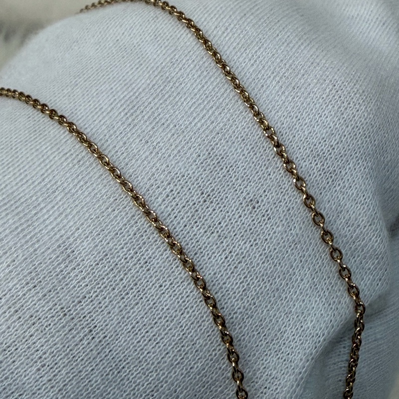 DIOR N2241 金色CD 水鑽 Petit CD 項鍊-11