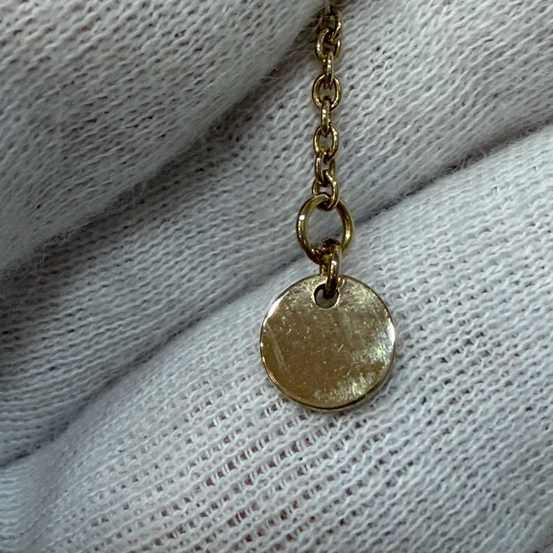 DIOR N2241 金色CD 水鑽 Petit CD 項鍊-14