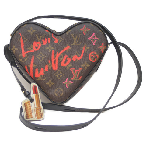 路易威登 M45890 Monogram Sac Coeur Fall in Love 心型盒子肩背包 女士帆布包
