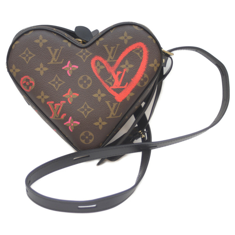 路易威登 M45890 Monogram Sac Coeur Fall in Love 心型盒子肩背包 女士帆布包-2