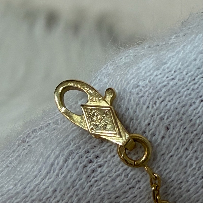 VCA  Van Cleef & Arpels梵克雅寶 18K黃金 珍珠母貝 Sweet Butterflies 手鍊-11