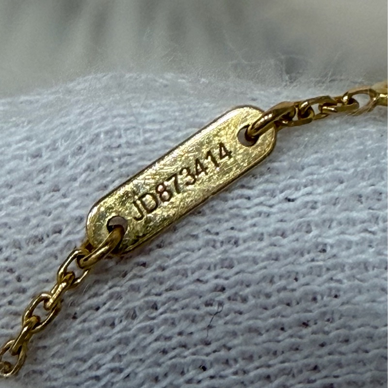 VCA  Van Cleef & Arpels梵克雅寶 18K黃金 珍珠母貝 Sweet Butterflies 手鍊-14