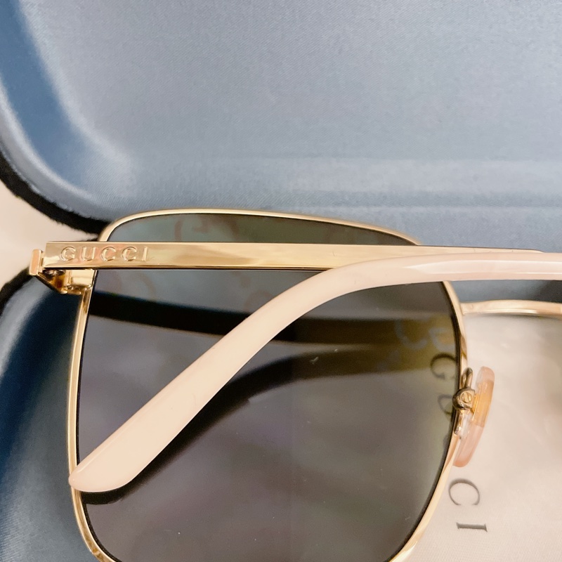 全新超甜斷貨款✨Gucci古馳極光漸變色滿版Logo飛行墨鏡（男女皆可）-5