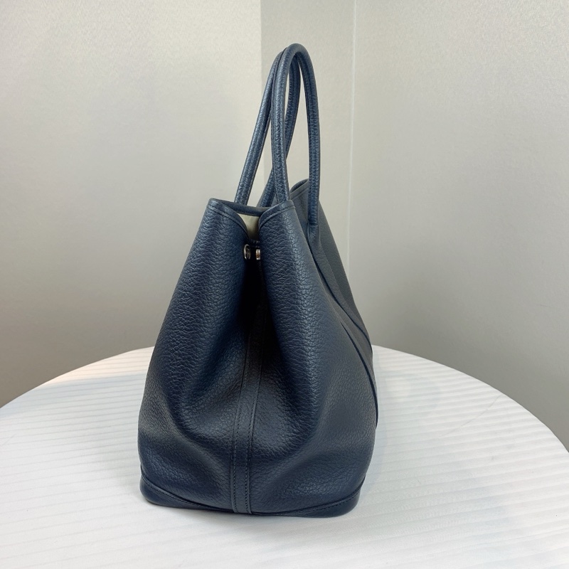 愛馬仕 Hermes Garden Party 36 黑銀花園包 大容量實用百搭 尺寸：36*26*18-2