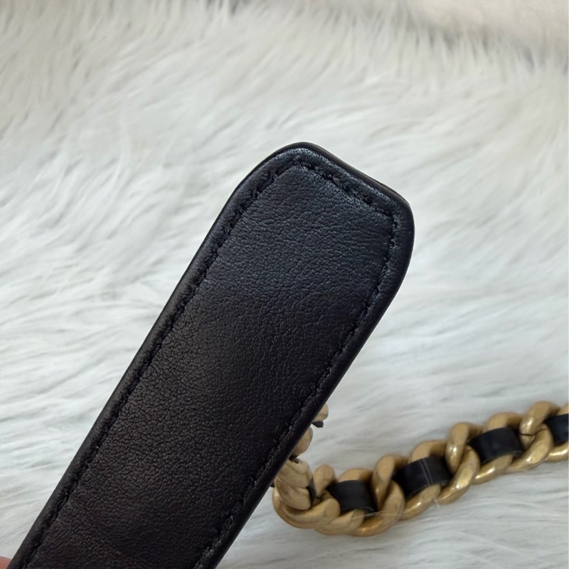 CHANEL AS1161 藍毛呢金釦 兩用 30cm 19包-40