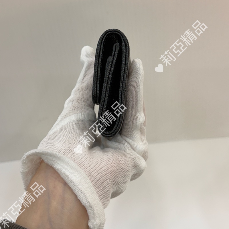 莉亞精品♡Chanel 雙C卡包 黑 二手美品-3