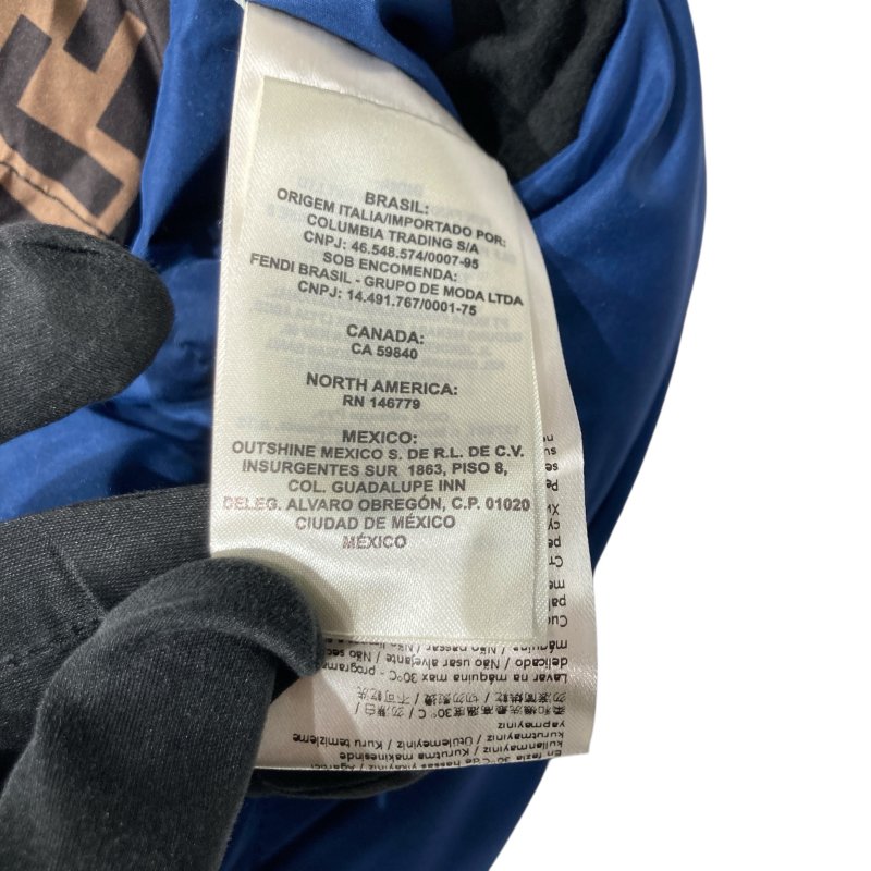 FENDI 芬迪 雙面 ZUCCA 羽絨背心 短款 棕色/藍色 FAA428 A6JB 女款-22