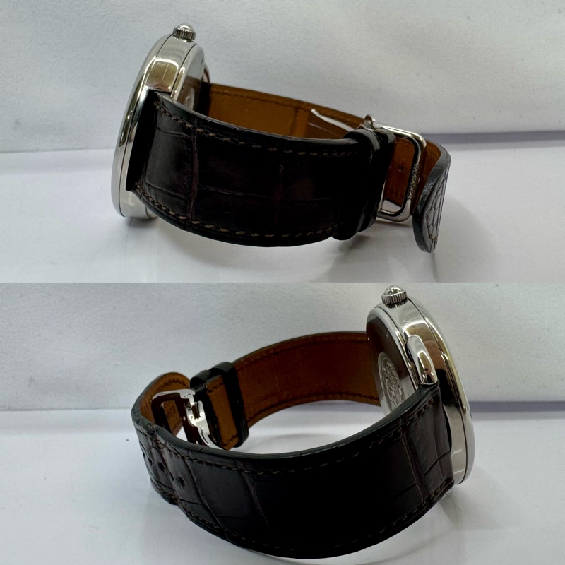 愛馬仕 HERMES ARCEAU AUTOMATIC  AR4.810 自動機械鱷魚皮錶帶-2