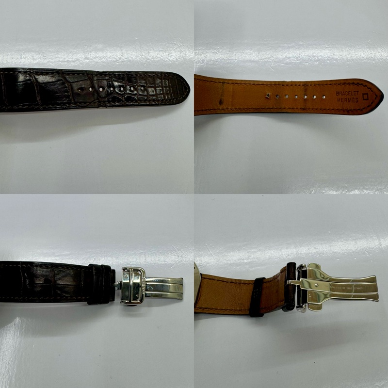 愛馬仕 HERMES ARCEAU AUTOMATIC  AR4.810 自動機械鱷魚皮錶帶-6