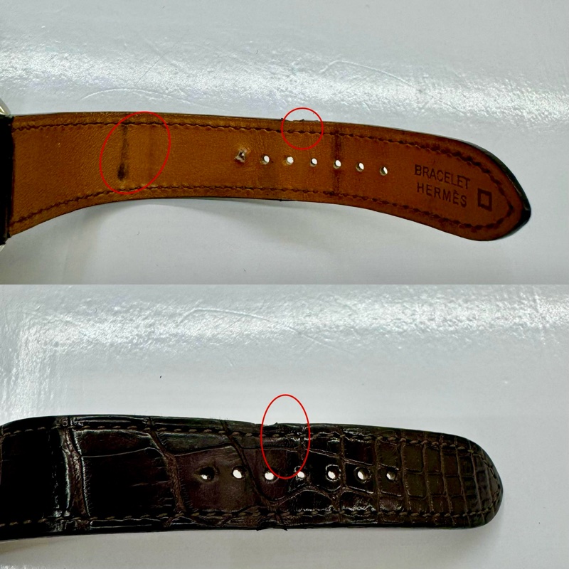 愛馬仕 HERMES ARCEAU AUTOMATIC  AR4.810 自動機械鱷魚皮錶帶-7