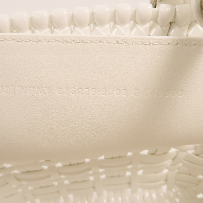 BALENCIAGA 漆皮皮革Tote Bag銀扣手挽肩背兩用袋-6