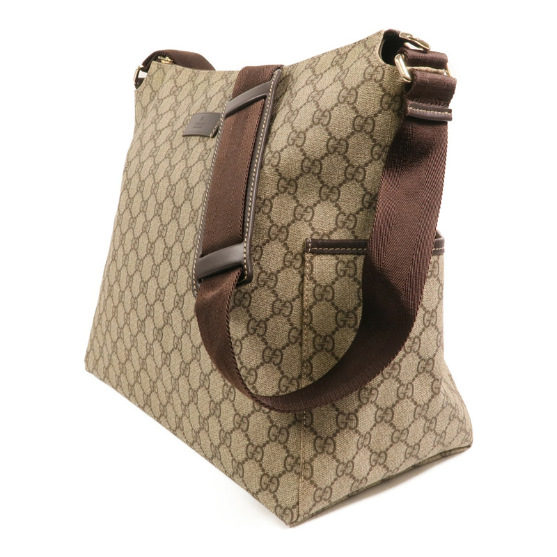GUCCI 塗層帆布Shoulder Bag金扣肩背袋-2