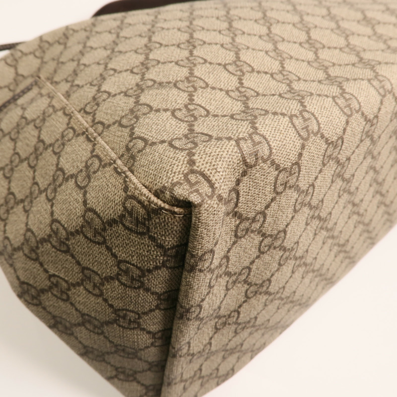 GUCCI 塗層帆布Shoulder Bag金扣肩背袋-11