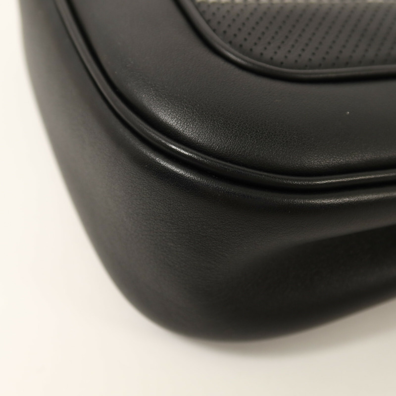 HERMES Swift皮革Mini Berline銀扣肩背袋Noir-13