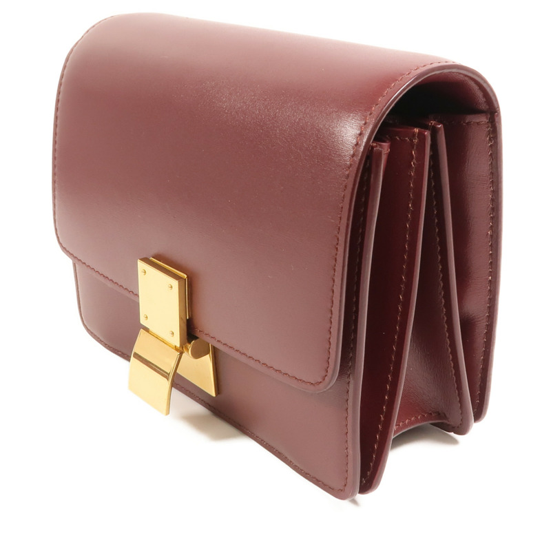 CELINE 牛皮皮革Classic Box Small金扣肩背袋-2