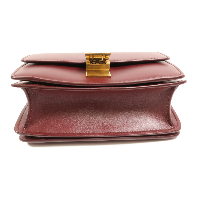 CELINE 牛皮皮革Classic Box Small金扣肩背袋-3