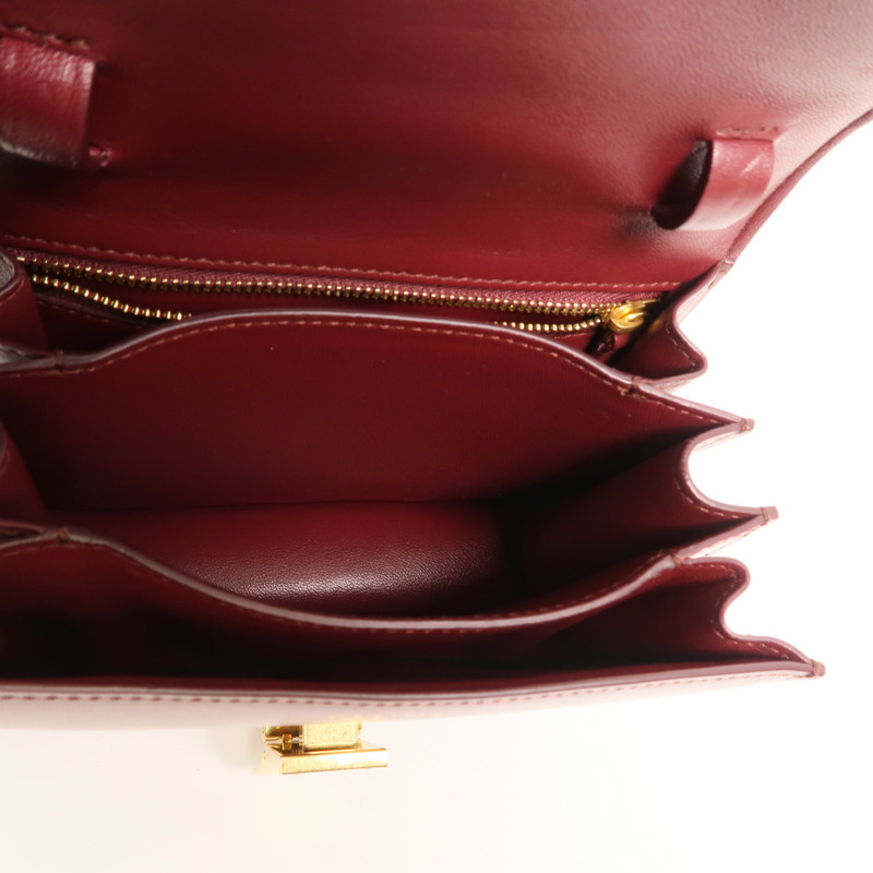 CELINE 牛皮皮革Classic Box Small金扣肩背袋-4