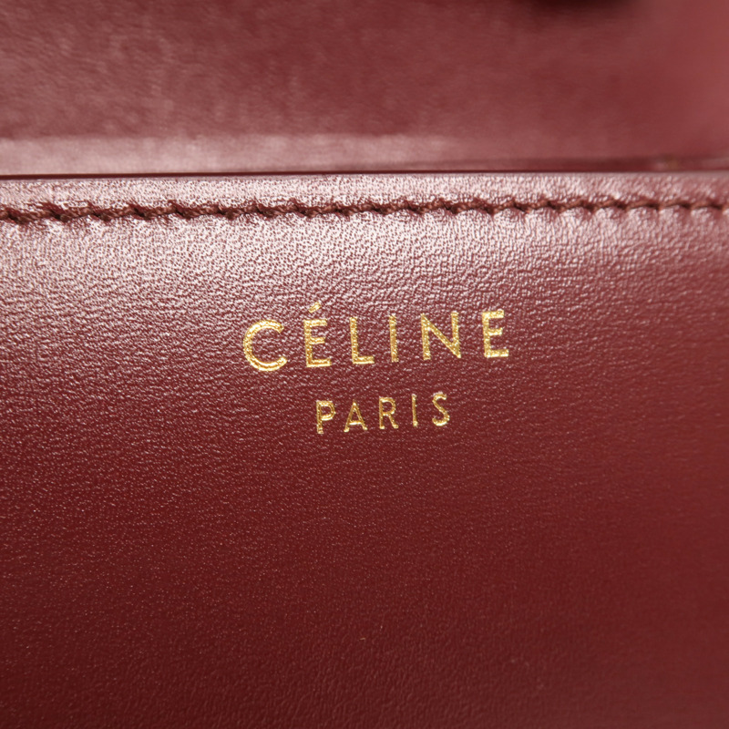 CELINE 牛皮皮革Classic Box Small金扣肩背袋-5