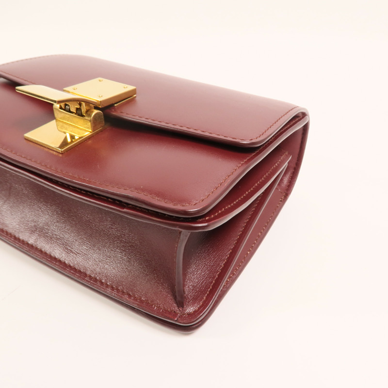 CELINE 牛皮皮革Classic Box Small金扣肩背袋-8