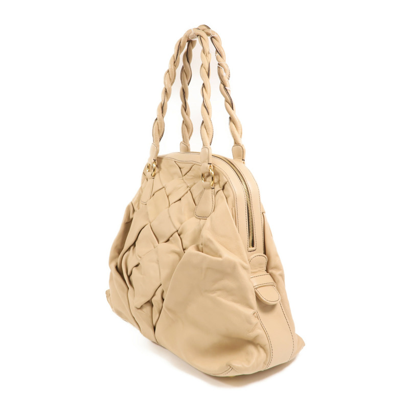 Valentino 羊皮皮革Shoulder Bag金扣肩背袋-2