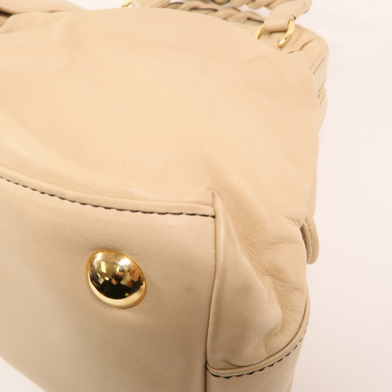 Valentino 羊皮皮革Shoulder Bag金扣肩背袋-9