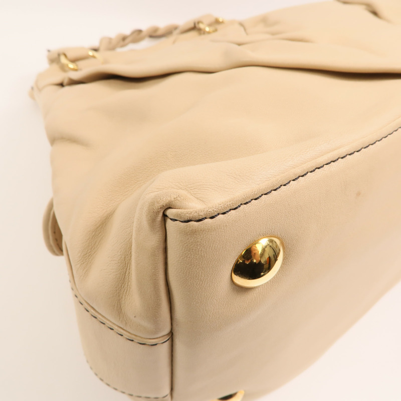 Valentino 羊皮皮革Shoulder Bag金扣肩背袋-12