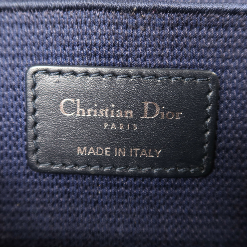 Dior 絨布Vanity Case銀扣手挽肩背兩用袋-5