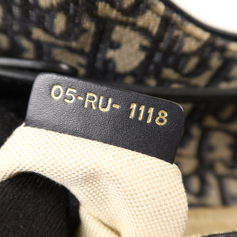 Dior 帆布Mini Saddle金扣手挽肩背兩用袋-6