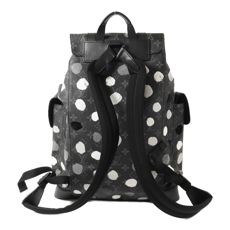 LOUIS VUITTON Monogram Eclipse LV X YK Christopher MM背包-1