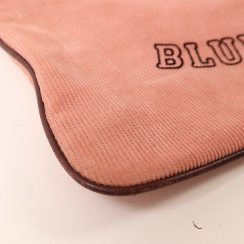 BURBERRY 燈芯絨布Tote Bag銀扣手挽袋-9