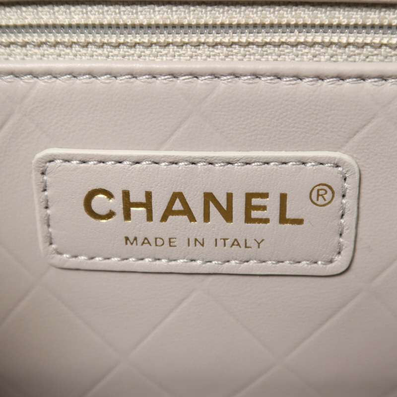 CHANEL 牛皮皮革Round Messenger Bag 21S金扣鏈帶肩背袋-5