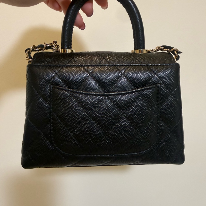 Chanel coco handle mini 黑 全配-1