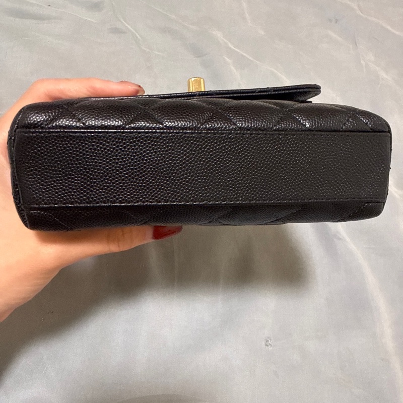 Chanel coco handle mini 黑 全配-7