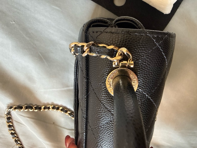 Chanel coco handle mini 黑 全配-11