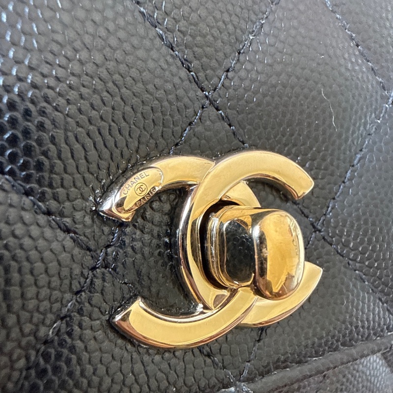 Chanel coco handle mini 黑 全配-12