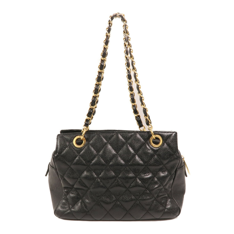 CHANEL 牛皮皮革Petite Timeless Tote金扣肩背袋-1