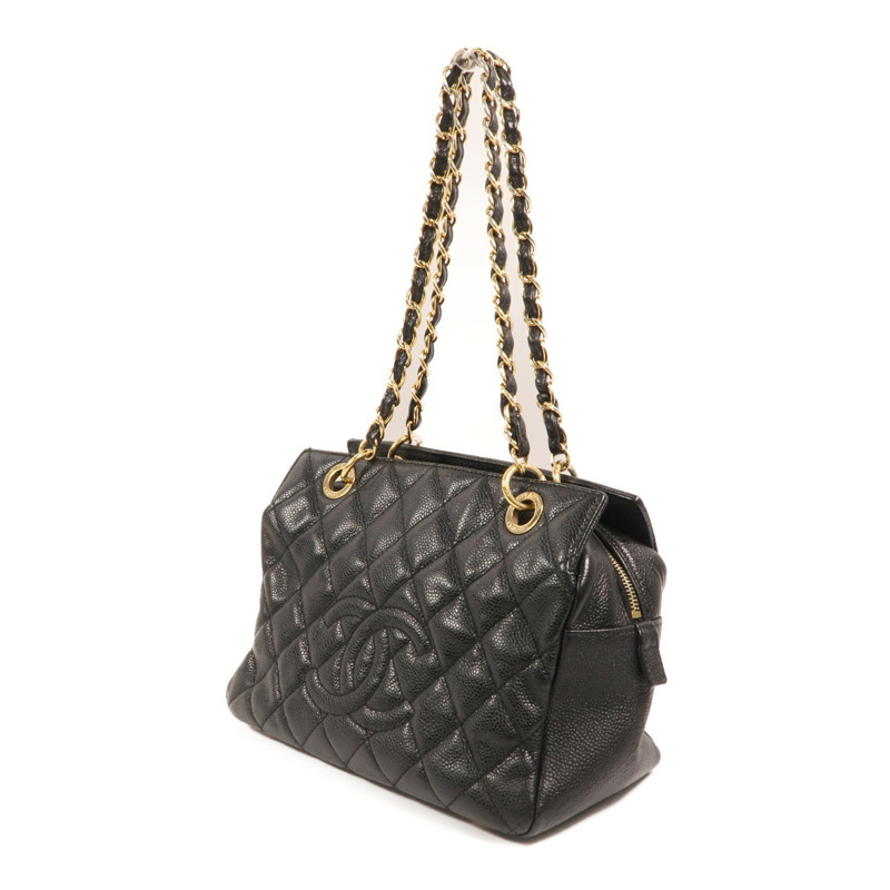 CHANEL 牛皮皮革Petite Timeless Tote金扣肩背袋-2