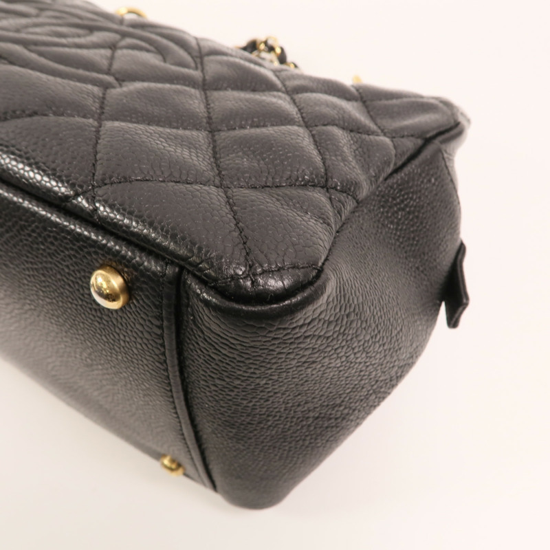 CHANEL 牛皮皮革Petite Timeless Tote金扣肩背袋-8